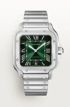 MONTRE SANTOS DE CARTIER Grand modèle GREEN